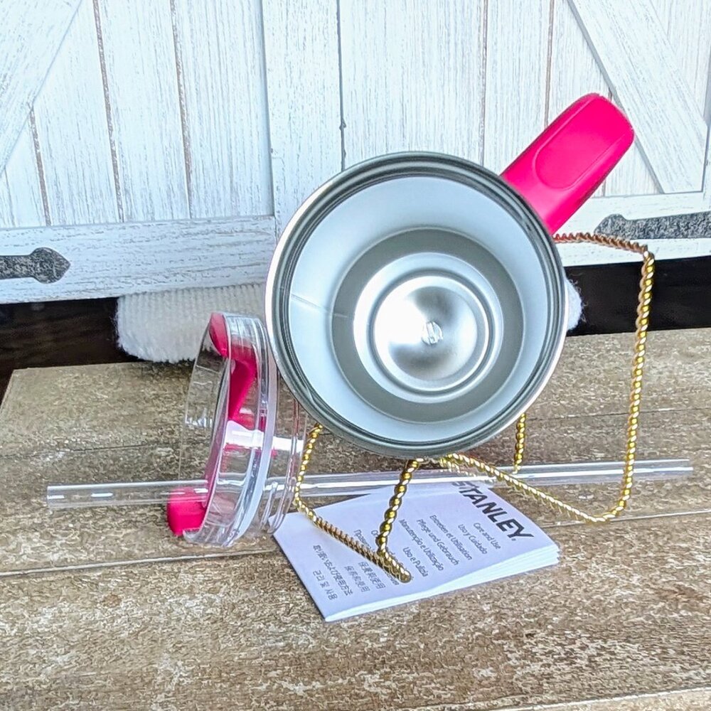 NWT Stanley Valentine’s Day Cosmo Pink 40oz Tumbler + Custom Bow/Boot 🎈💕 - Picture 4 of 11